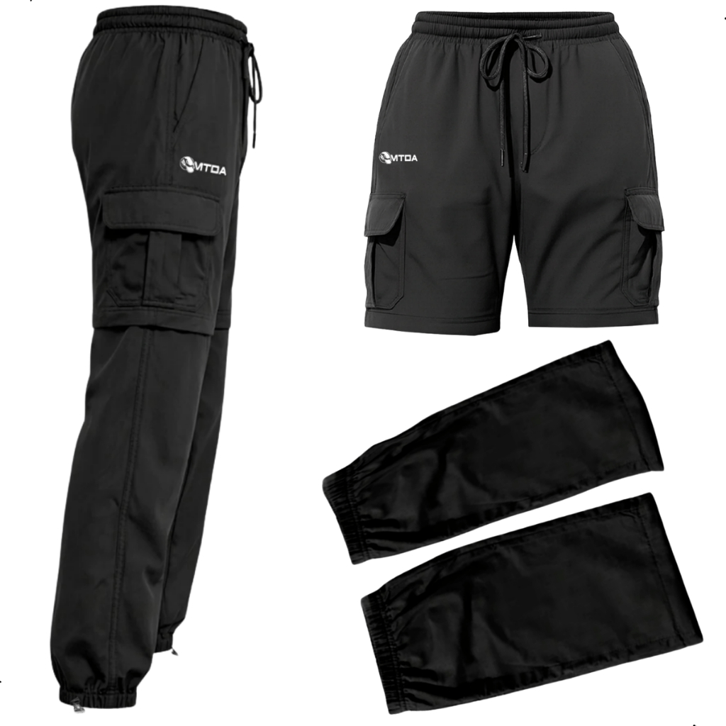 Calça De Pesca Vira Bermuda Bolso Cargo Tactel Leve Secagem Rápida Elástico Confortável - Mtda