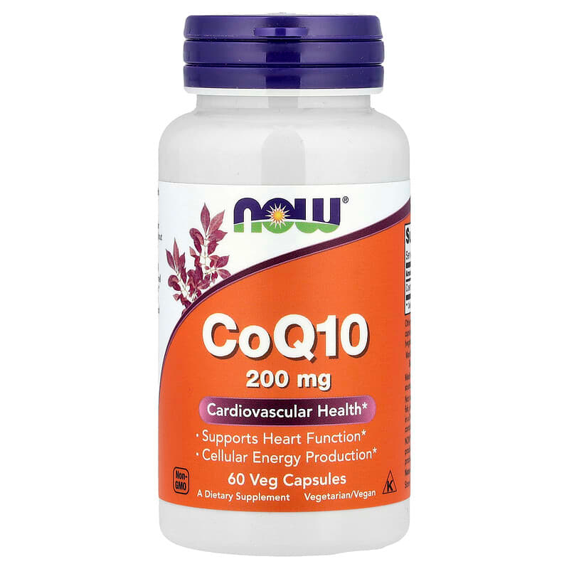 CoQ10 200 mg 60 Cápsulas Vegetais Now Foods em Oferta na Shopee