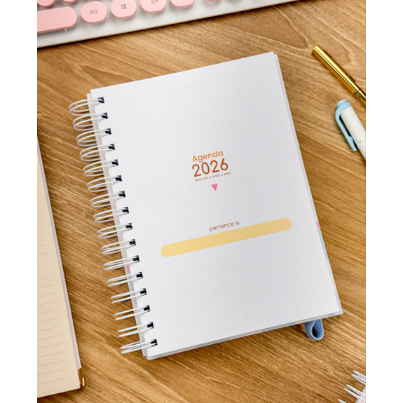 Agenda Planner Semanal Visão Semana Capa Dura A5 100 Páginas Planejamento Semanal Organização