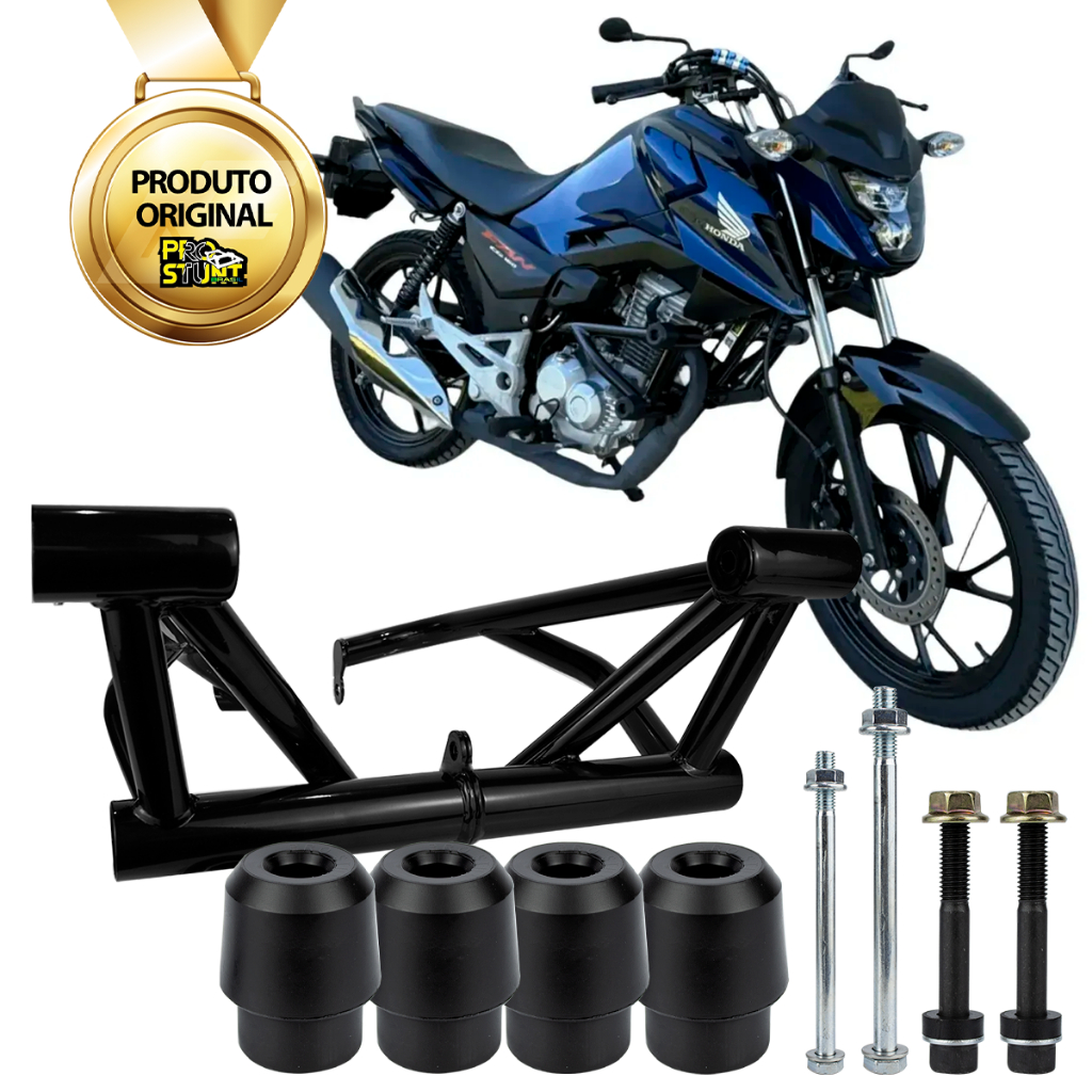 Protetor Pro CG 160 Titan Fan Start Motor Carenagem Slider Pro Stunt Brasil