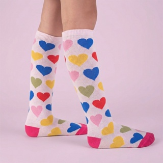 Meia Infantil 3/4 Galochita Feminina Menina Colorida Meia Joelho Inverno Cano Alto Patins Carnaval em Oferta na Shopee