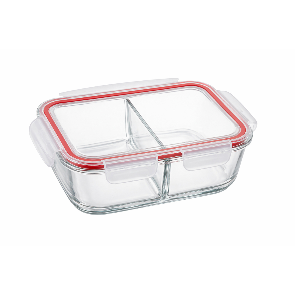 Pote Hermético de Vidro 640ml com Divisória Marmita Vidro Antivazamento Microondas Freezer em Oferta na Shopee