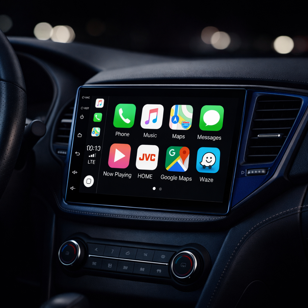 Central Multimidia HT-9223ca Mp5 Android Carplay s/ Fio 9 Pol