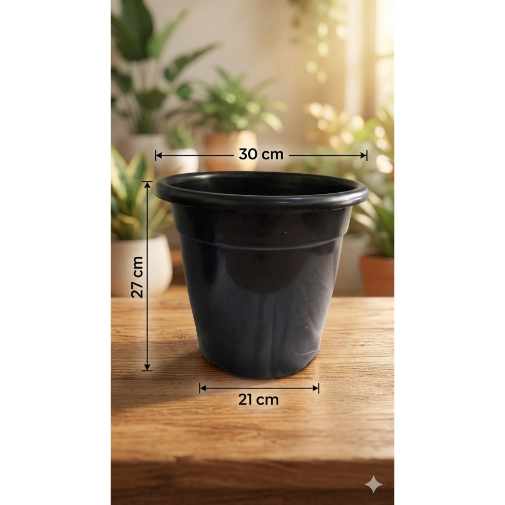 Kit 10 Vaso de Planta Pote 30 Com Borda Resistente Para Mudas Flores Costela de Adão