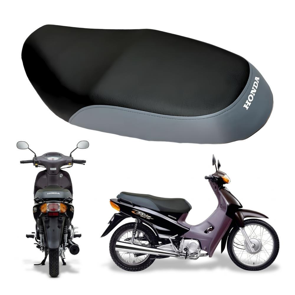 Capa Para Banco Moto Biz 100 98/05 Modelo Premium Preto/Cinza em Oferta na Shopee