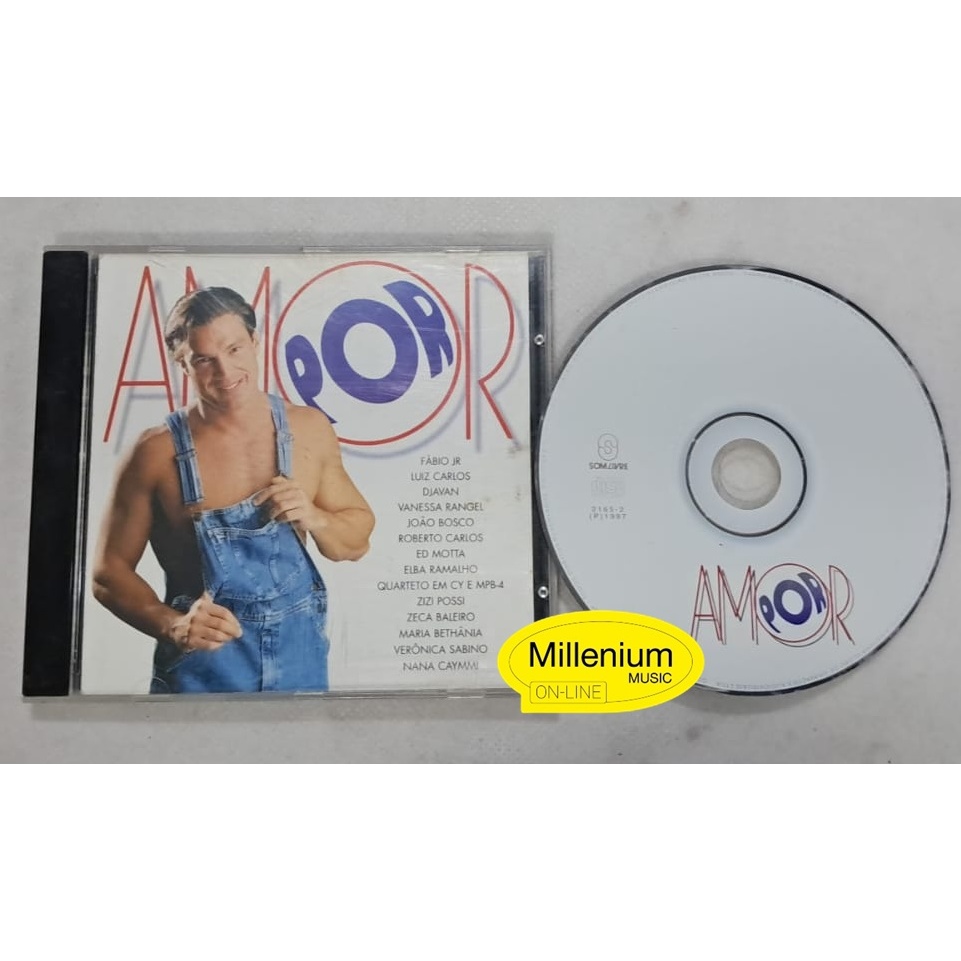 CD Por Amor Trilha Sonora nacional Da Novela 1997 Original Gravadora Colecionador Ótimo Estado