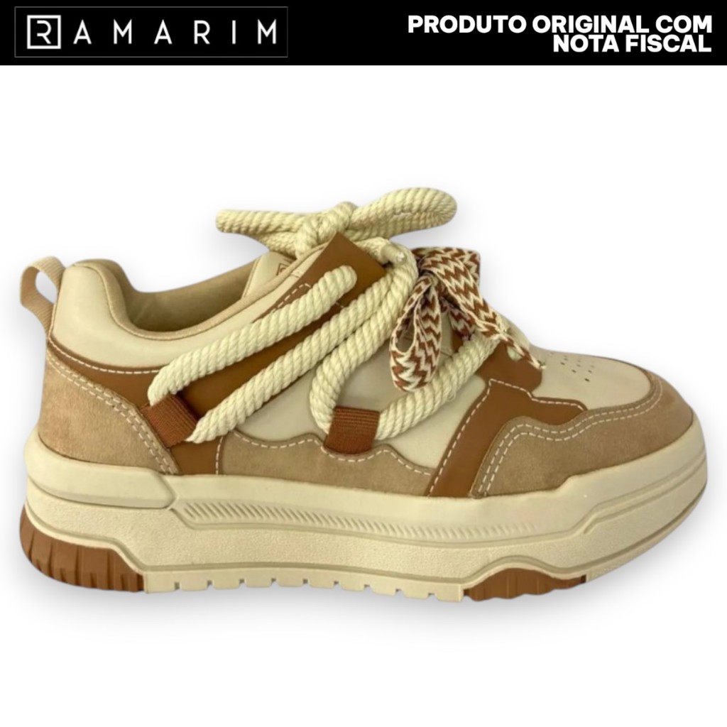 Tênis Ramarim Feminino Platform Sneaker Casual Confortável em Oferta na Shopee