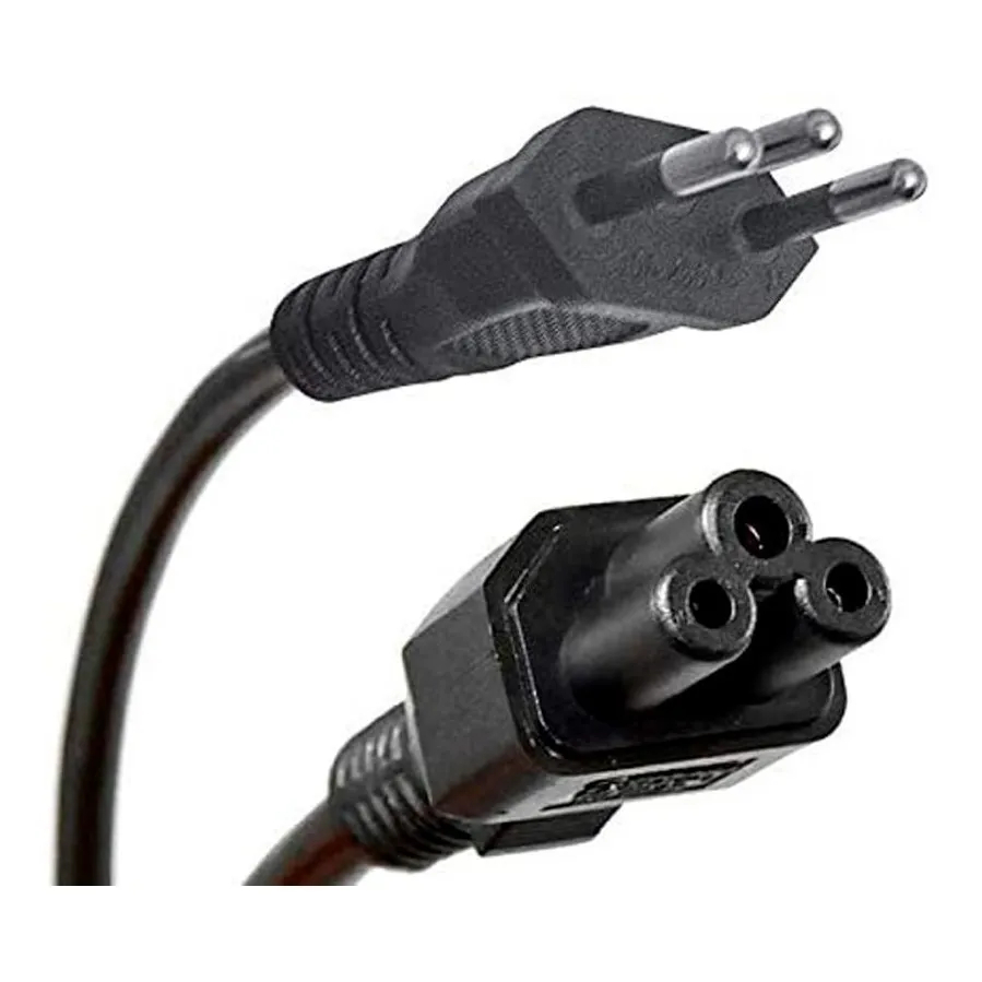 Cabo De Força Energia Tripolar Para Fonte 3 pinos Notebook TV Laptop Compativel Com Dell LG Samsung BR Cer