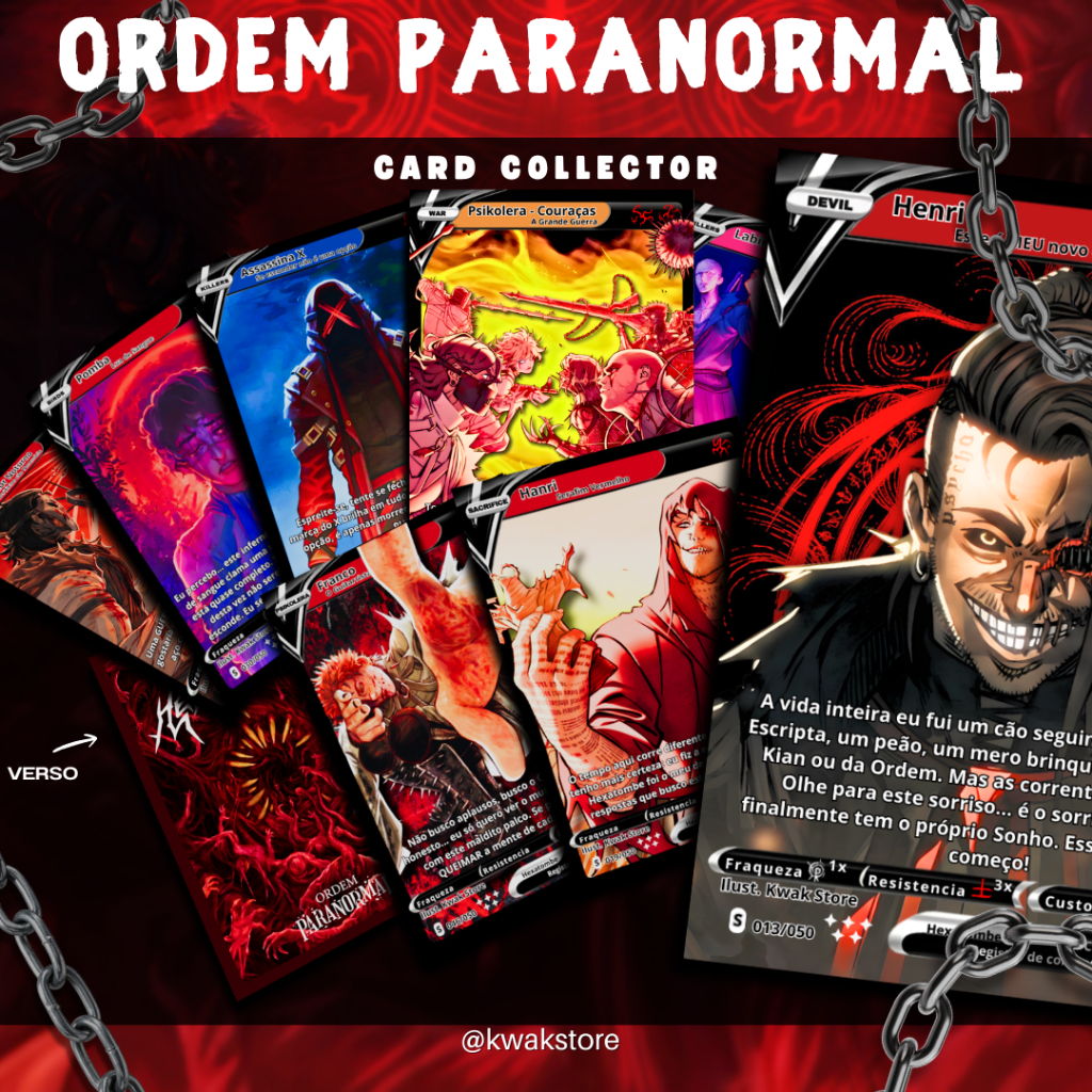 Booster Pack Ordem Paranormal - Hexatombe - Psikolera - TCG Fanmade Card em Oferta na Shopee