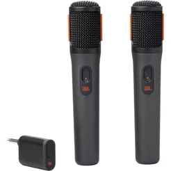 Microfone JBL, Sem Fio, PartyBox Wireless Mic, Par com Receptor - Preto
