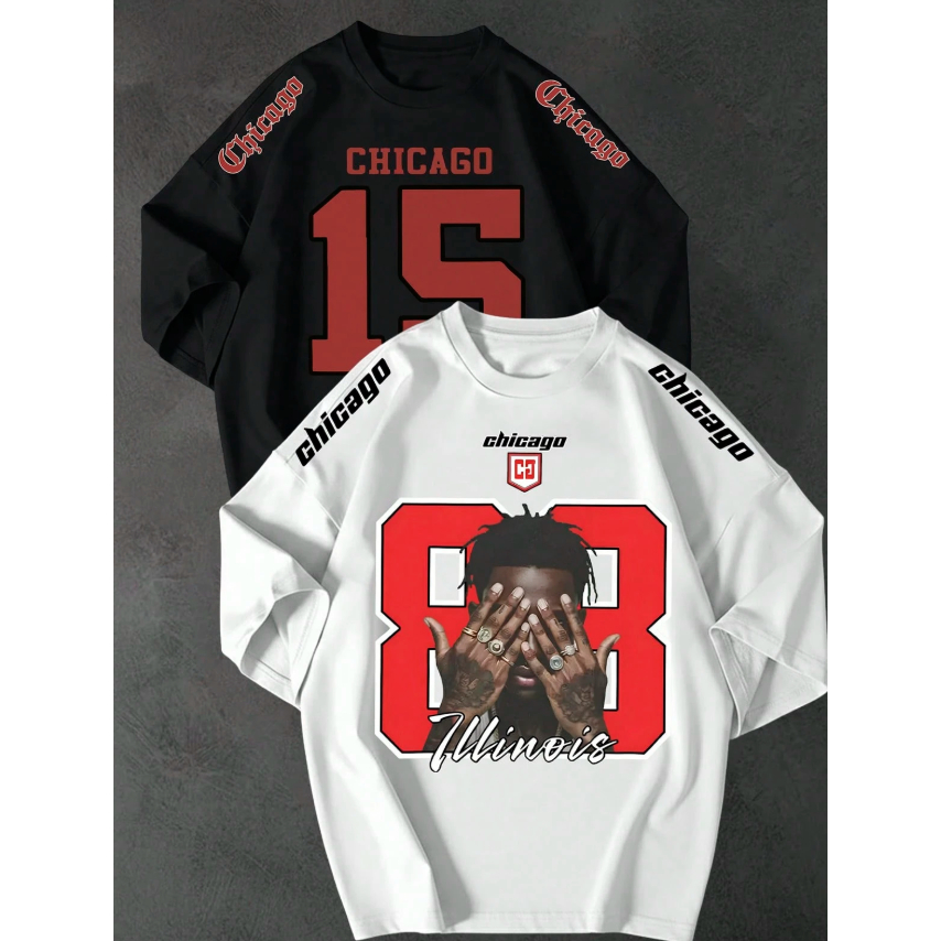 Kit Conjunto 2 Camisa Camiseta Moda Academia Streetwear Blusa Masculina 100% Algodão Leve Confortável