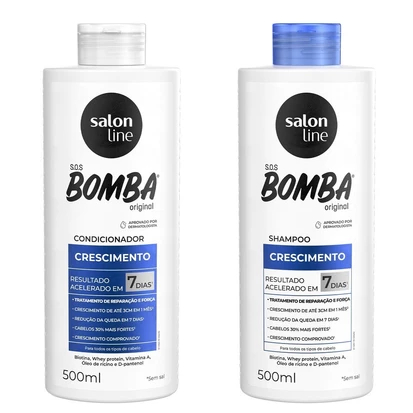 Salon Line SOS Bomba Shampoo, Condicionador, Ativador de Cachos, Acidificante, óleos , kids escolha seu produto