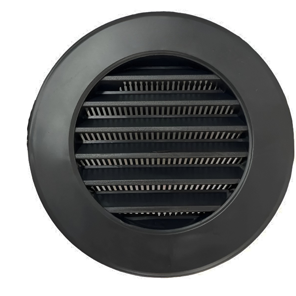 Grade Veneziana 150mm Para Coifa Exaustor Ventilação Preto