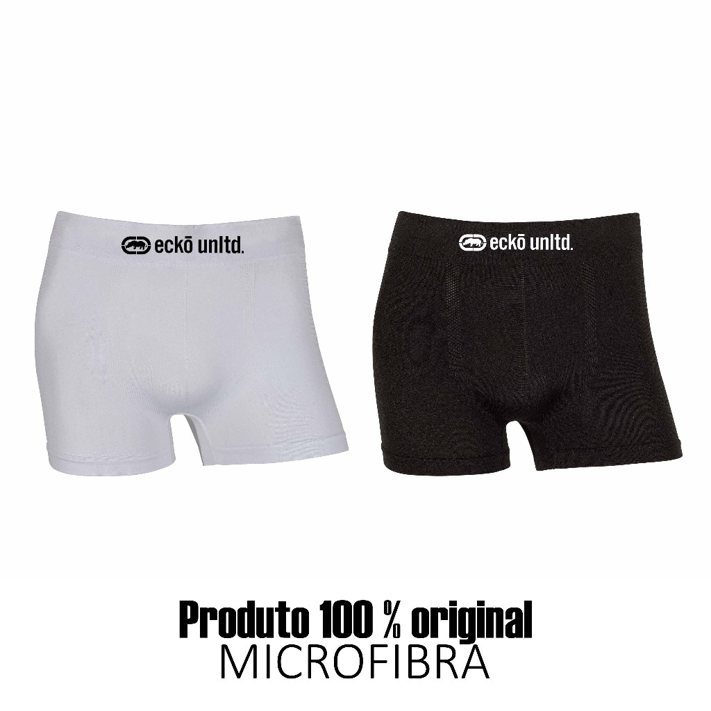 Kit 2 cuecas boxer Ecko Sem Costura em Microfibra