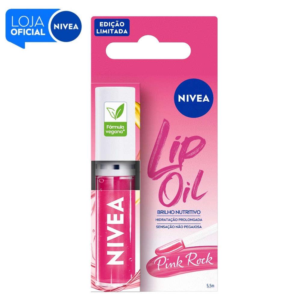 NIVEA Lip Oil Brilho Nutritivo Pink Rock 5,5ml