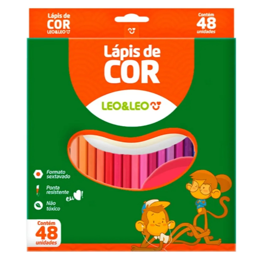 Lápis de Cor Leo e Leo 12 / 24 / 48 - Leo&Leo
