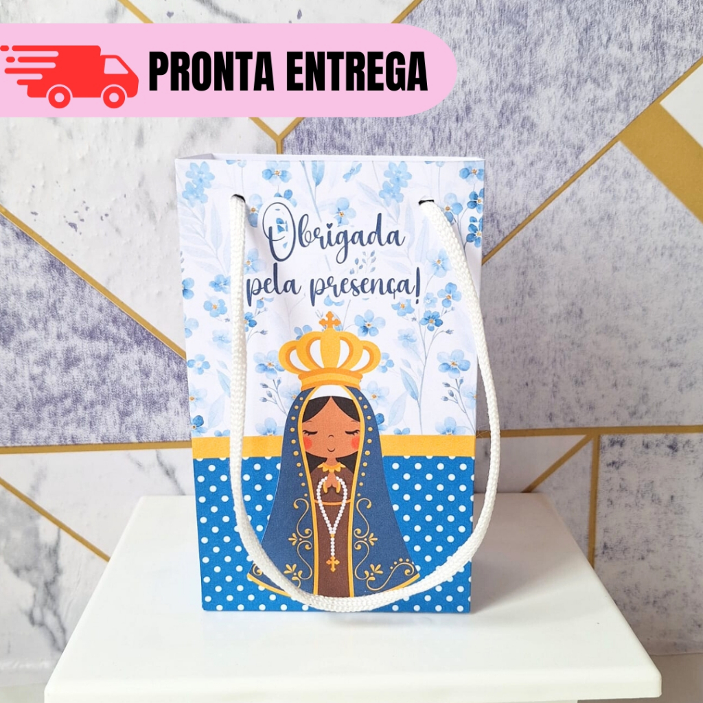 ENVIO RAPIDO Kit 10 a 30 Sacolinhas Surpresa Personalizada Nossa Senhora Aparecida Lembrancinhas Infantil Aniversário