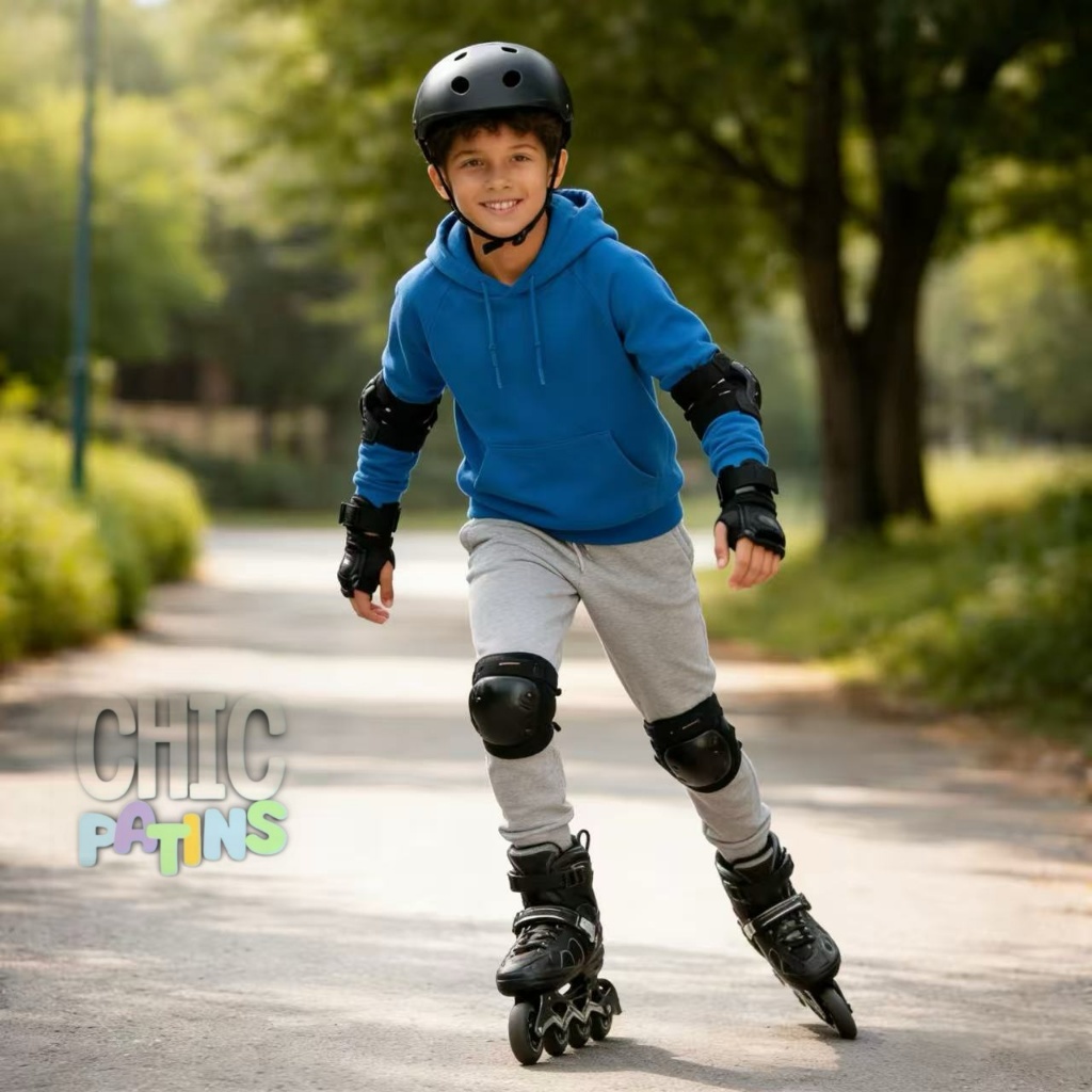Patins Roller Inline Ajustável Com Luz De Led Com /SEM Kit Proteção Várias Cores E Tamanhos Promoção