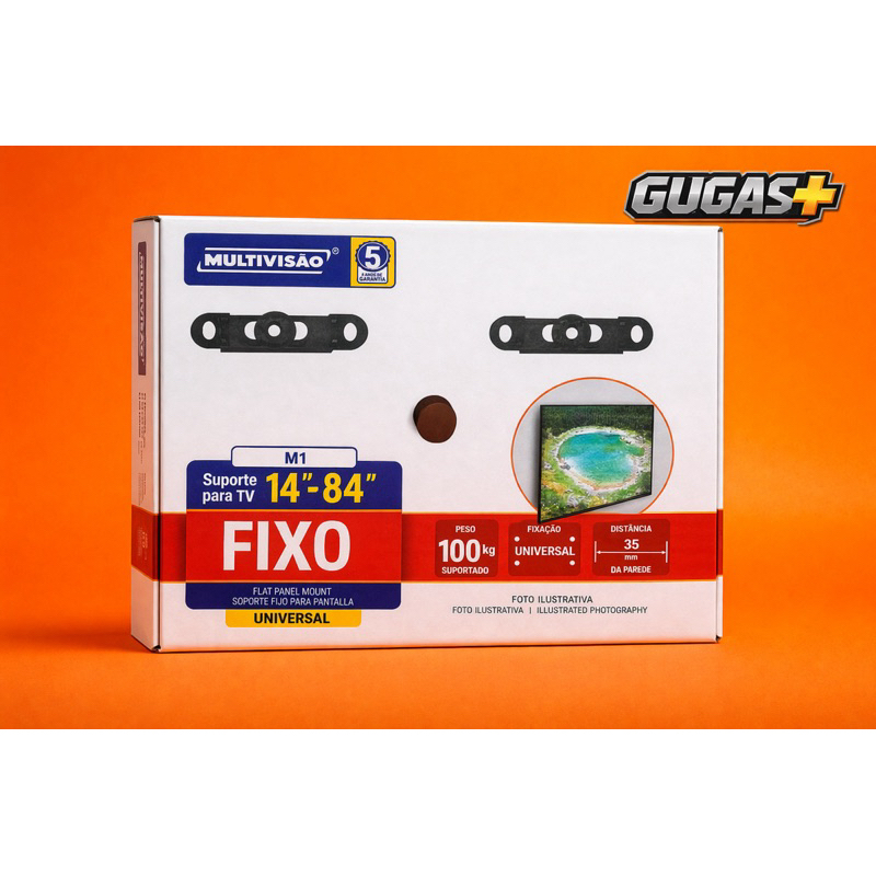 suporte tv 14’’-84’’ polegadas universal fixo .