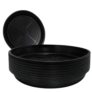 Kit 12 Prato Vaso De Planta Coletor de Água Plástico Preto Com Furos Suspenso - Pequeno Médio Grande em Oferta na Shopee