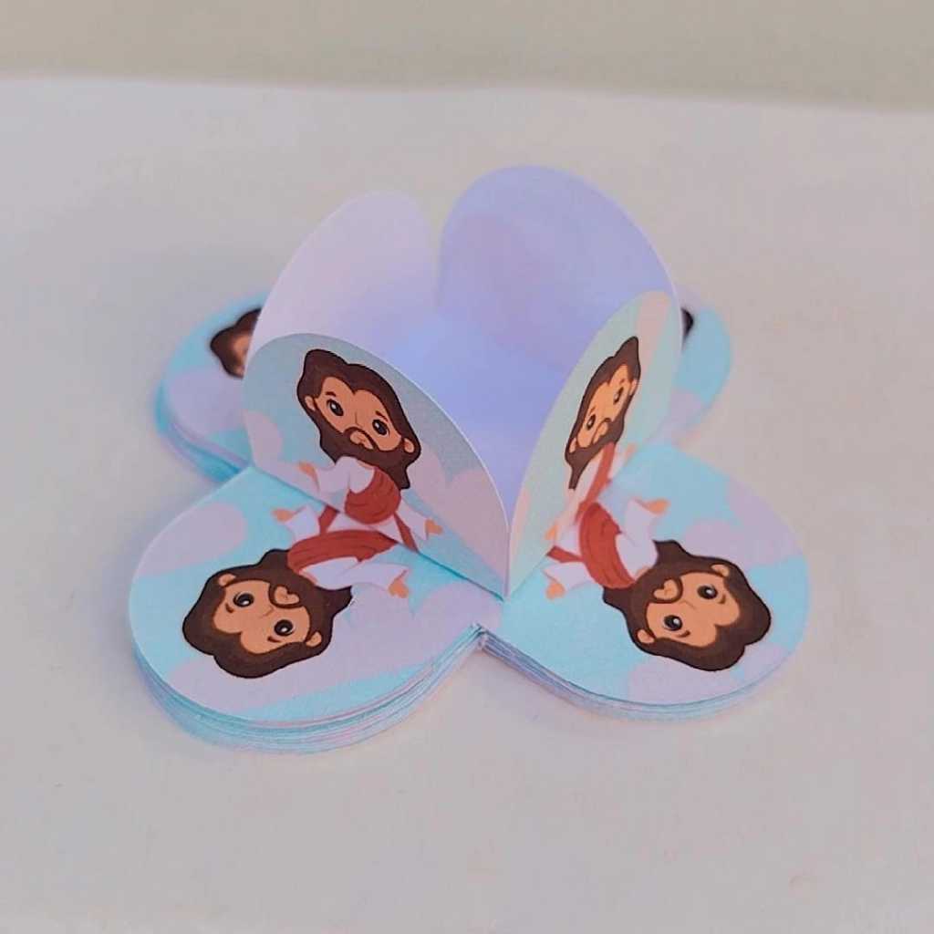 100 Forminhas para Doces Personalizadas 4 Pétalas JESUS Festa Infantil Aniversário Lembrancinha Brigadeiro