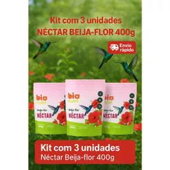 Kit 3 Néctar para Beija Flor 400g ( 3x400g)