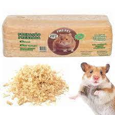 Serragem Prensada Fina Peneirada 1kg  Para Gerbils, Chinchila, Hamsters, Porquinho da Índia