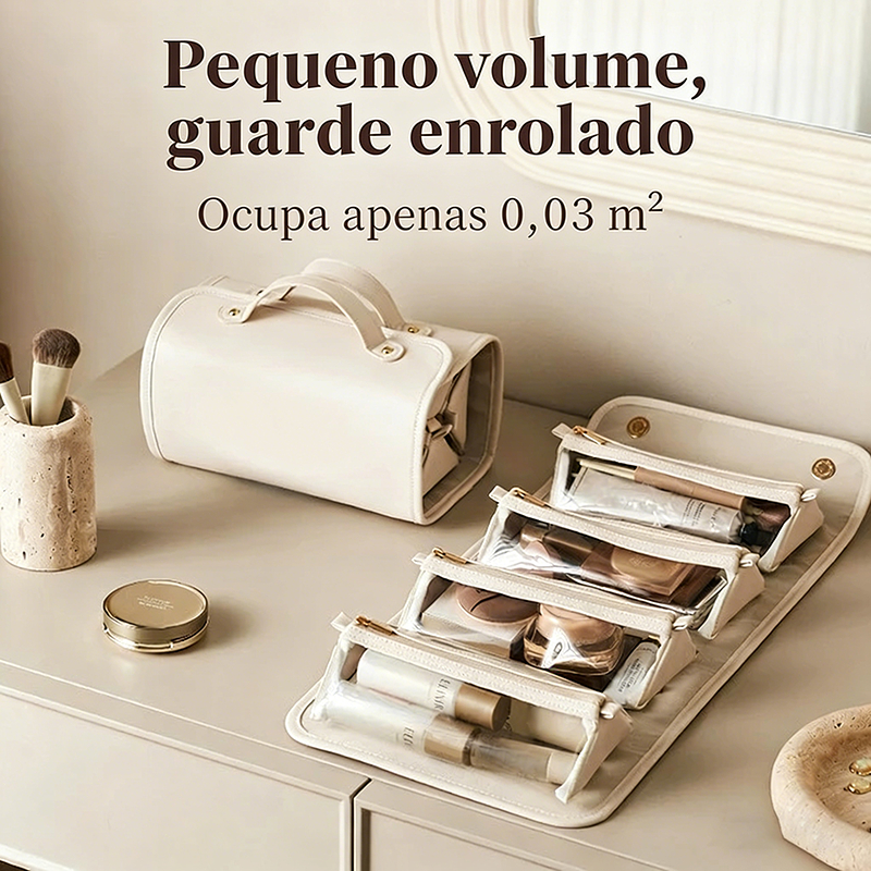 Necessaire Organizadora Multiuso para Maquiagem e Higiene Pessoal - Bolsa Portátil de Viagem-T11