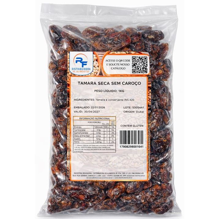 Tamara Seca sem Caroço pct 1kg em Oferta na Shopee