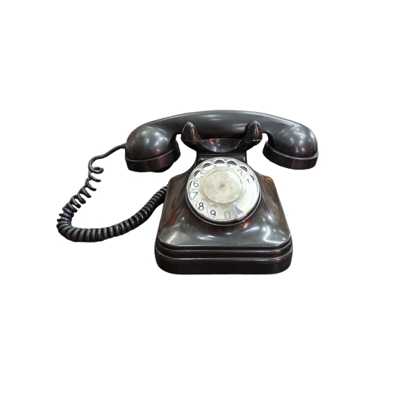 Telefone de Baquelite Preto dos Anos 50