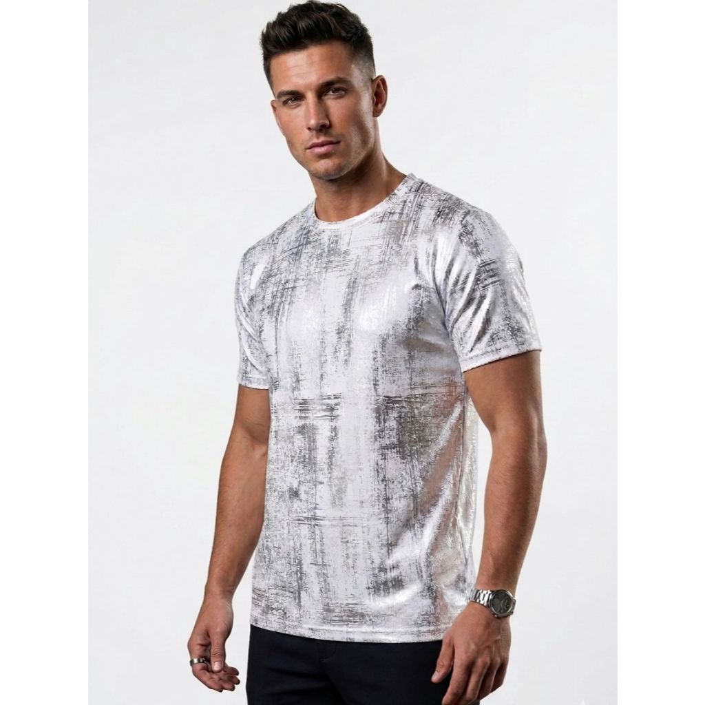 Camiseta Unissex Brilho Moda Balada Carnaval Artista Festa Temática em Oferta na Shopee