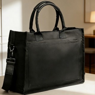Bolsa Tote Mini com Bolsos Internos Minimalista Porta-Notebook para Trabalho, Faculdade e Escritório em Oferta na Shopee