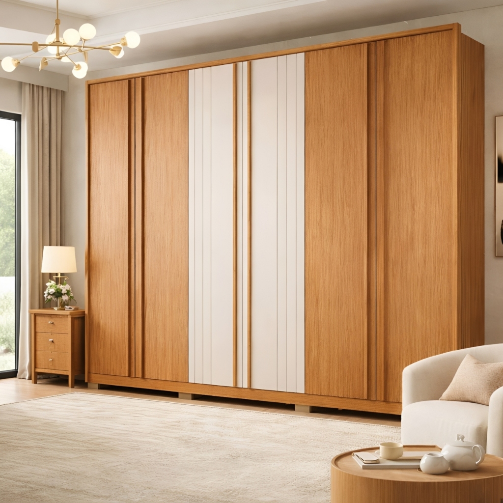Guarda-Roupa Casal 6 Portas 4 Gavetas Mozart Caemmun