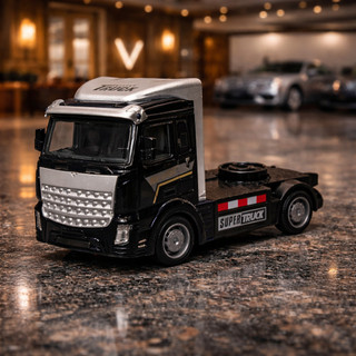Miniatura Caminhão Diecast Metal Truck Super Carreta Engate 1:32 Colecionável Brinquedo Caminhão