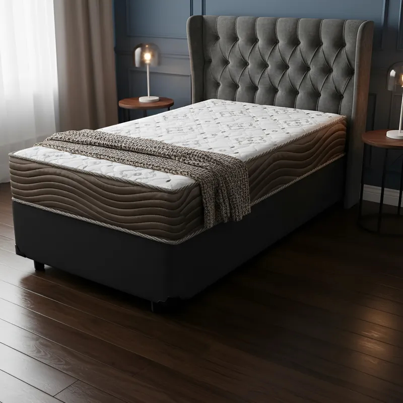 Cama Box com Colchão de Espuma D45 Ortobom Iso 150 Solteiro 88cm