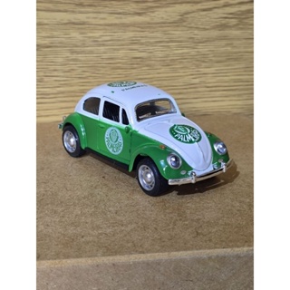 CARRINHO MINIATURA FUSCA  DO PALMEIRAS DE METAL COM FRICÇÃO ( 12 cm ) ESCALA 1/32 em Oferta na Shopee