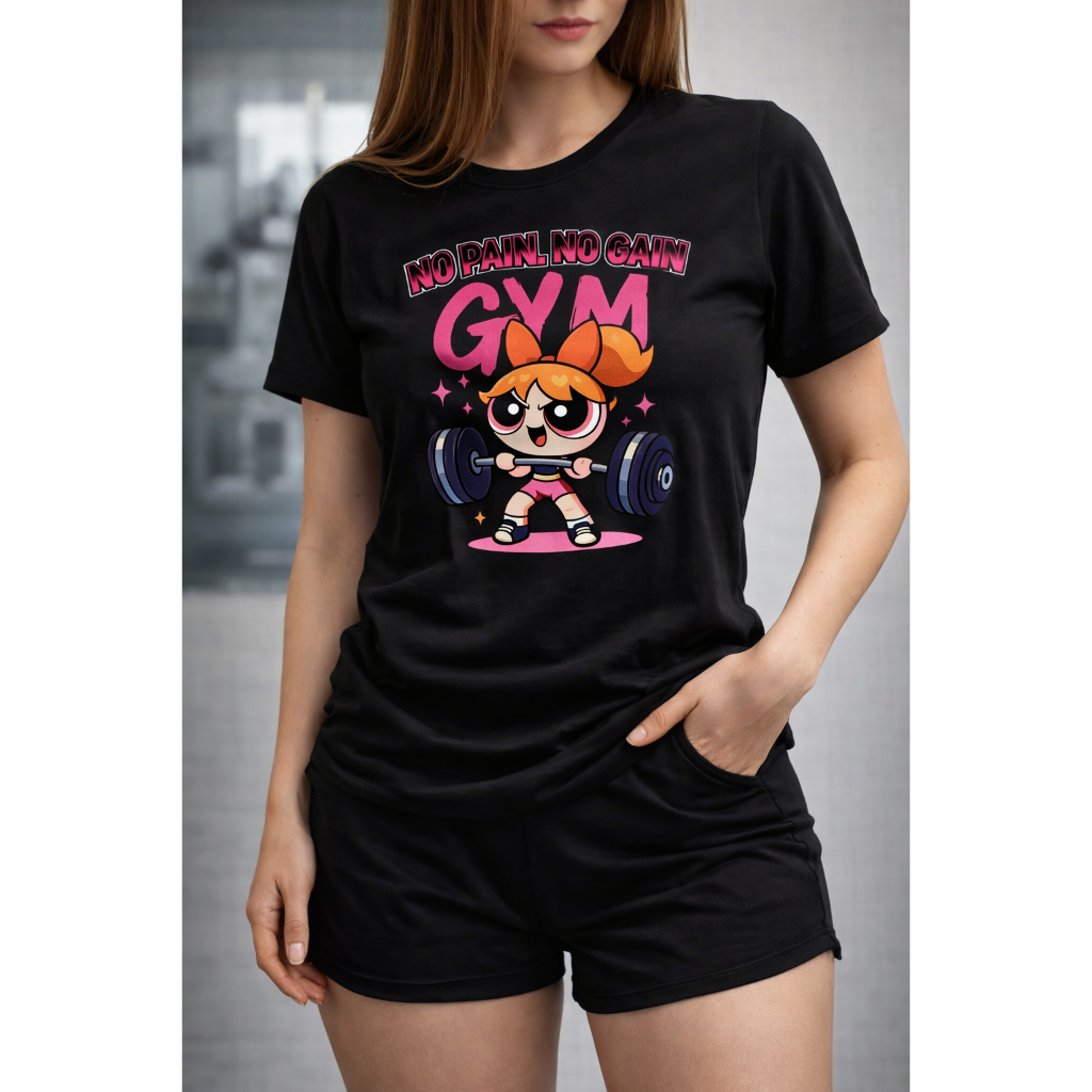 Camisa estampa meninas super poderosa Florzinha Camiseta 100% Algodão Confortável Casual Premium