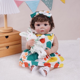 Bebê Reborn Menina 100% Silicone 48cm Olho Castanho Pintado Realista em Oferta na Shopee