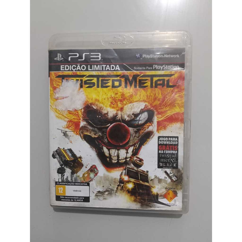 Jogo Twisted Metal para PlayStation 3 (PS3), em sua edição limitada física
