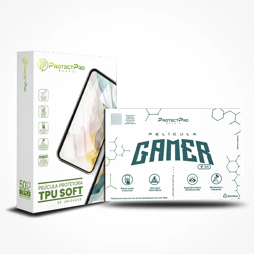 Pacote 50 Unidades Película Hidrogel TPU proteção Gamer Alta Sensibilidade corte máquina Protectpro