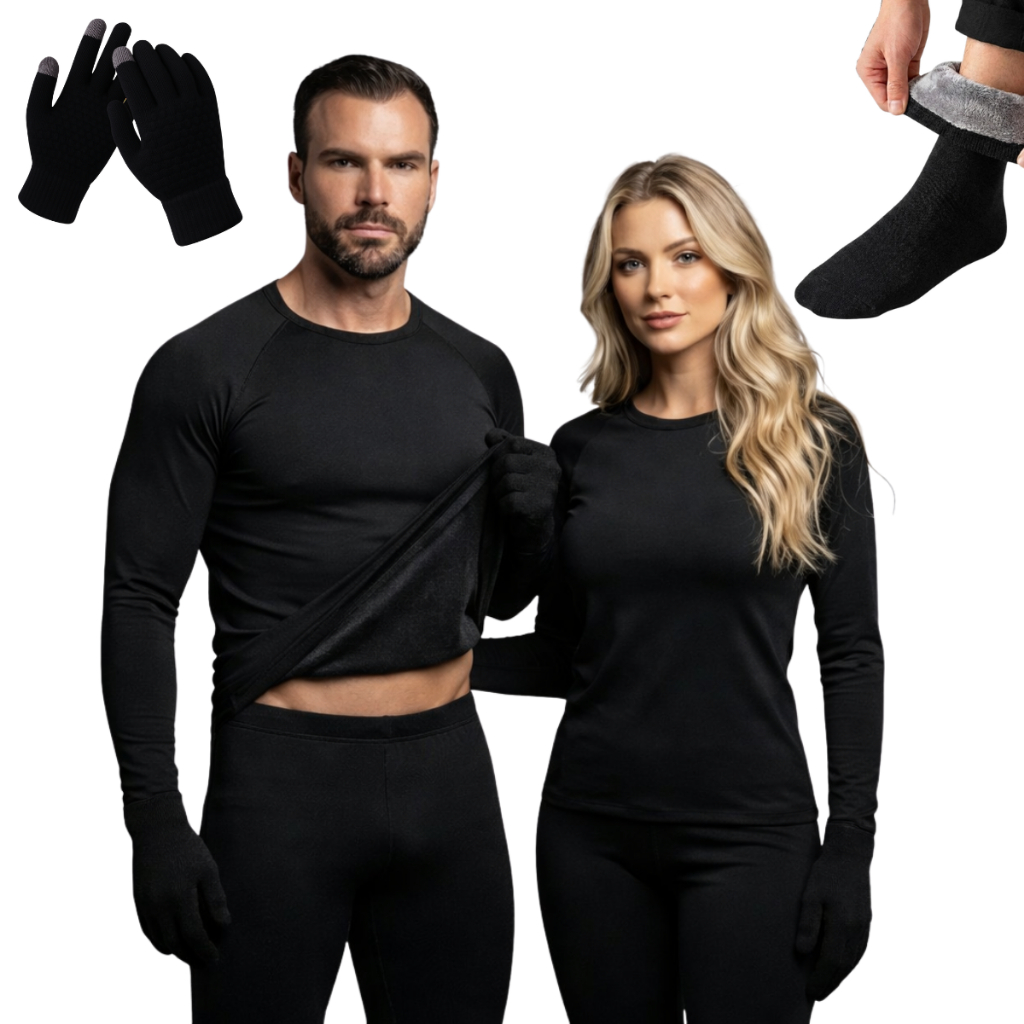 Kit De Frio ( Conjunto Segunda Pele Térmico + Meia + Luva ) em Oferta na Shopee