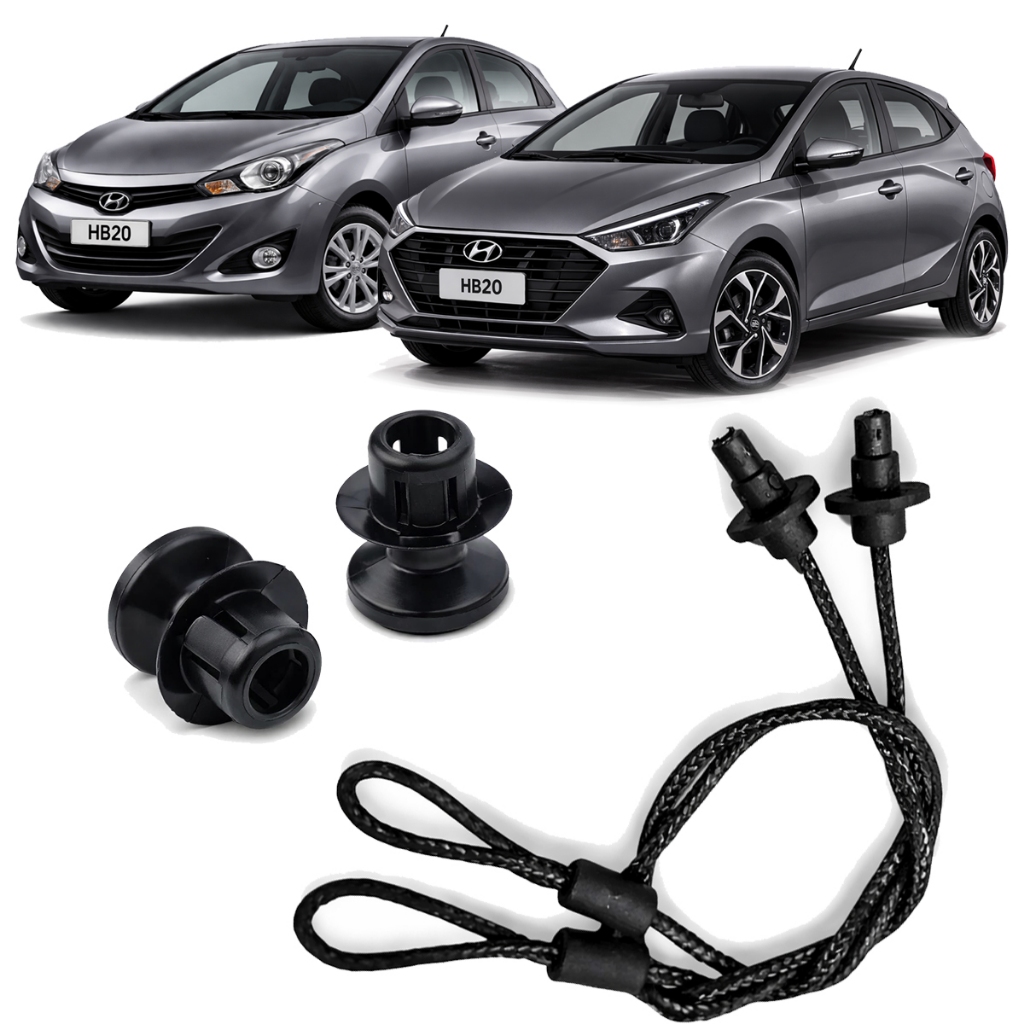 Par Cordão Alça Do tampão Bagagito Porta Malas HB20 2012 até 2024