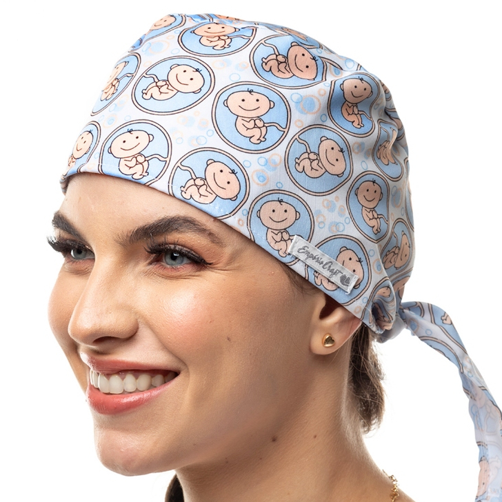 Touca Cirúrgica Gorro Bandana Unissex Estampas Obstétricas | Enfermagem, Obstetrícia e Hospitalar