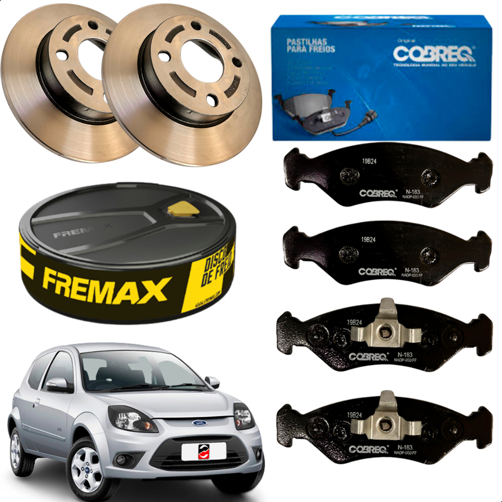Discos E Pastilhas Ford Ká 1.0 2009 2010 2011 2012 2013