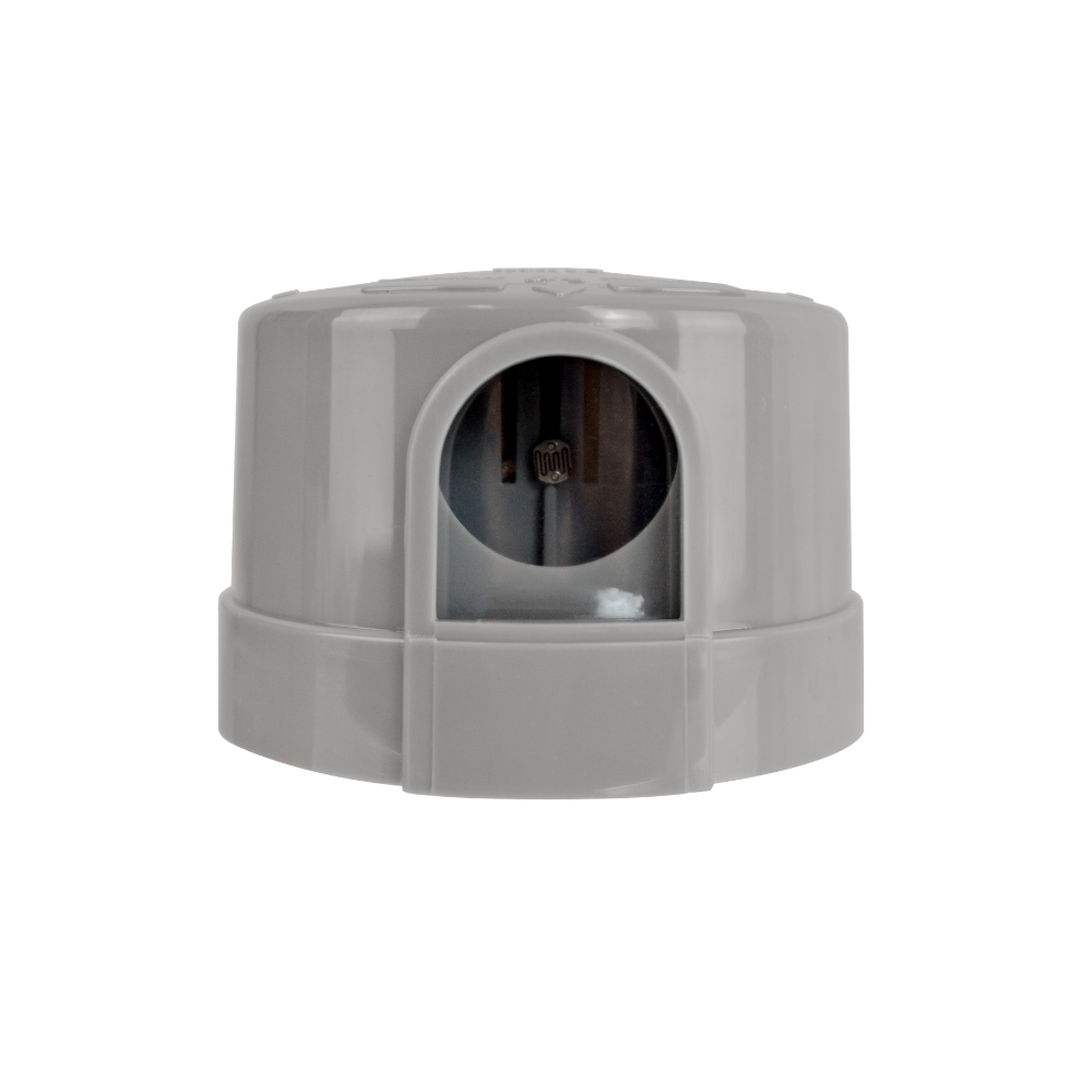 Relé Fotoelétrico Foxlux Bivolt Cinza Automático para Acionamento Automático da Iluminação