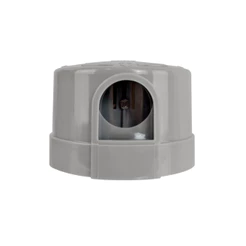 Relé Fotoelétrico Foxlux Bivolt Cinza Automático para Acionamento Automático da Iluminação