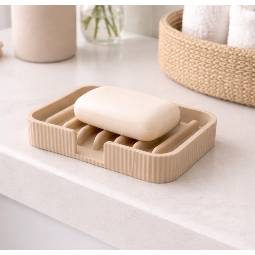 Saboneteira Drenante para Banheiro Anti Lodo Não acumula Água Sabonete Seco Desing Minimalista