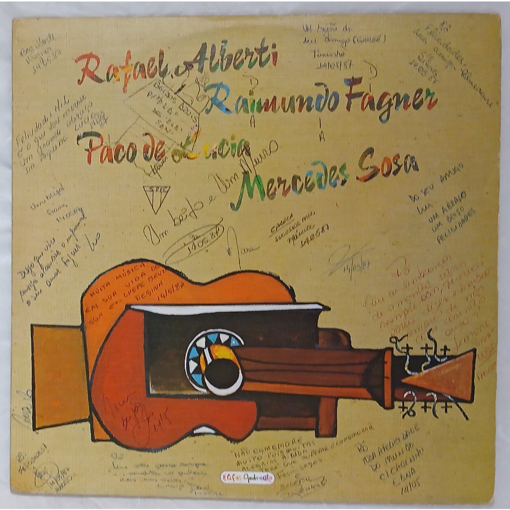 LP Rafael Alberti, Raimundo Fagner, Paco De Lucia, Mercedes Sosa Homenagem A Picasso