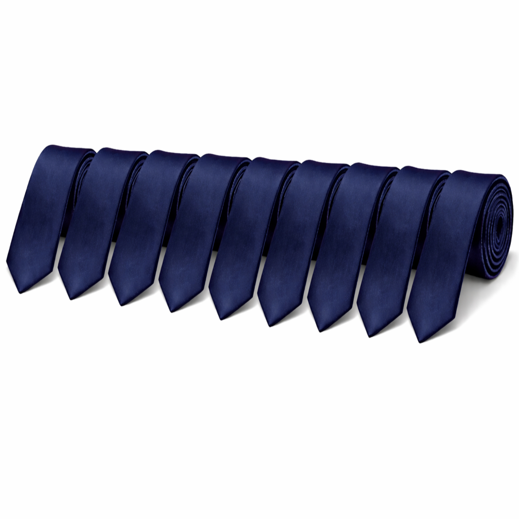 Kit 10 Gravatas Slim Masculinas Luxo Elegante 150cmx6cm para Terno Casamento Trabalho e Eventos
