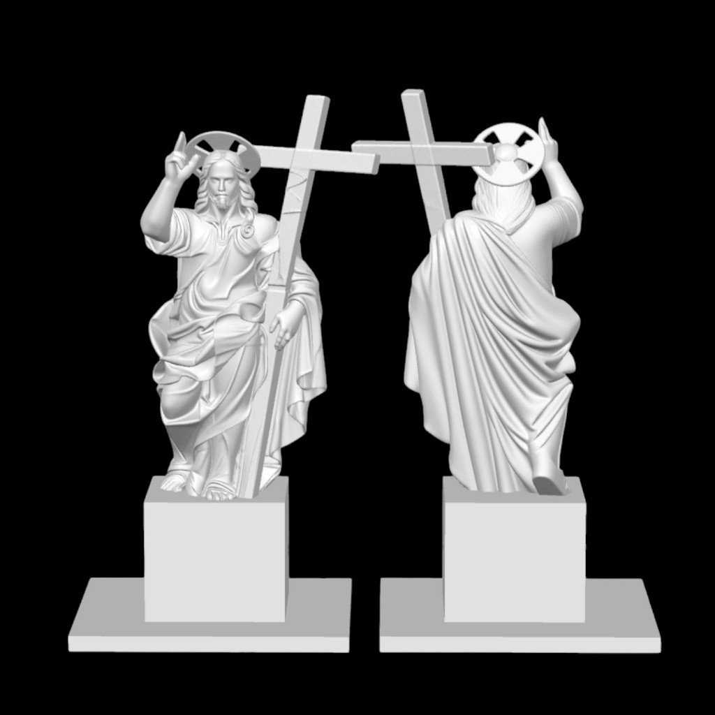 Estátua Cristo Redentor Christ The Redeemer Escultura Impressa Em 3D